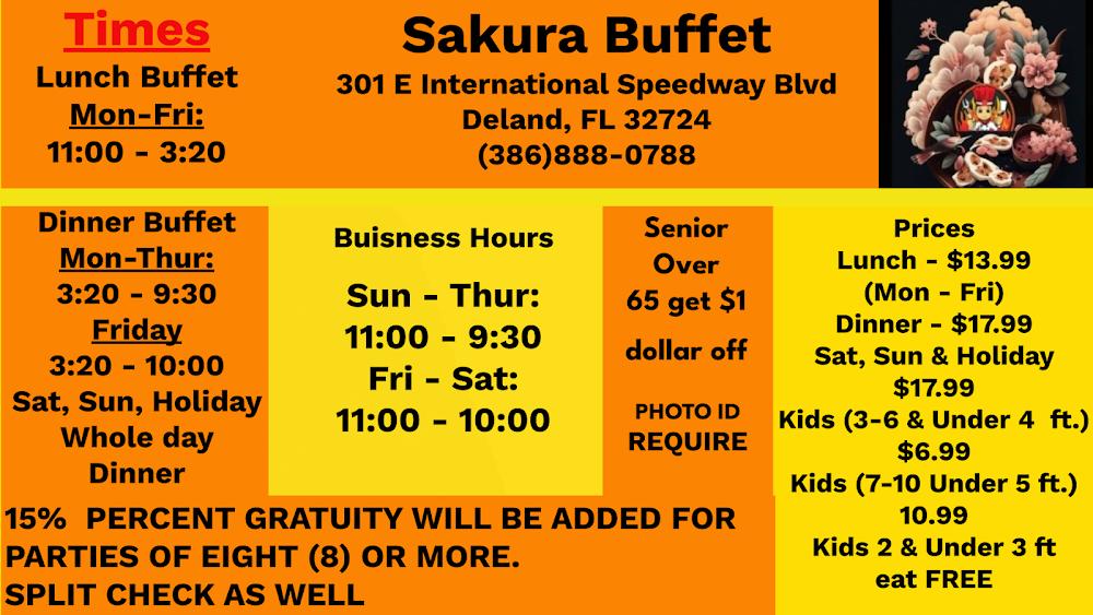 Sakura Buffet Menu image 2