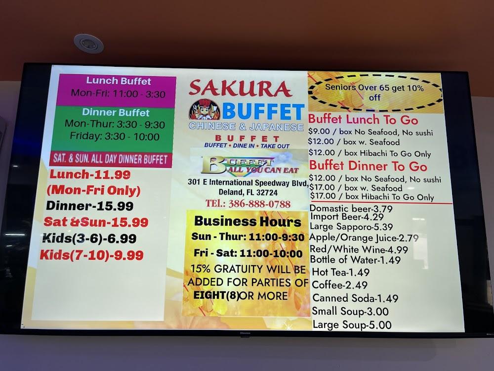 Sakura Buffet Menu image 3